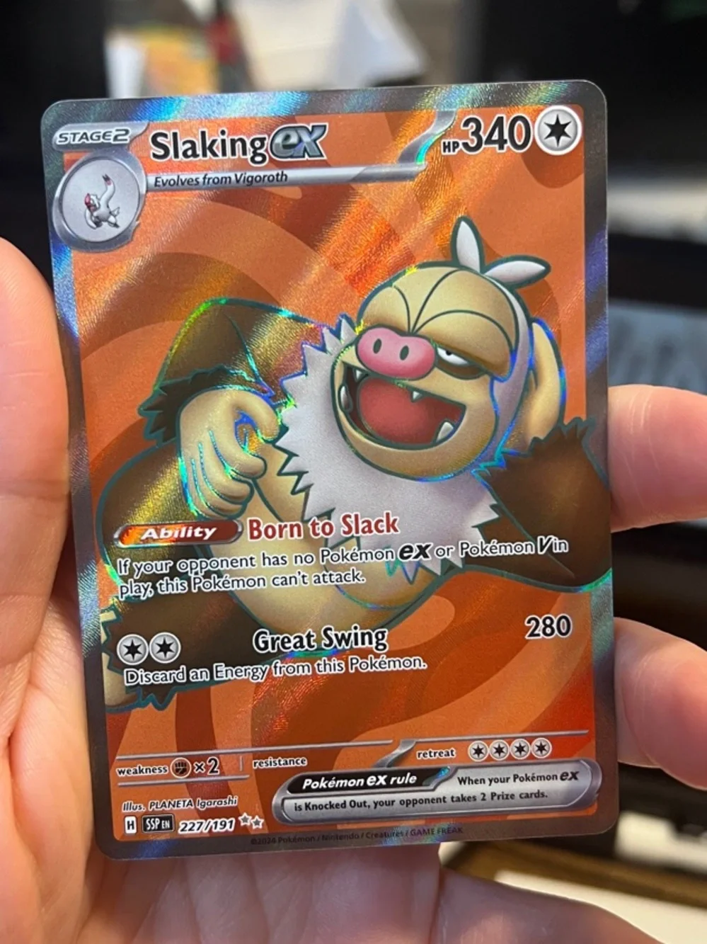 Pokemon holographic slaking